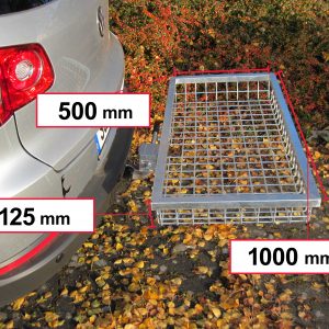 Tow Hitch Cargo Rack - Stainless Steel 1000 x 500 x 125 mm